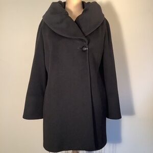 Cinzia Rocca Black 100% Virgin Wool Coat -8